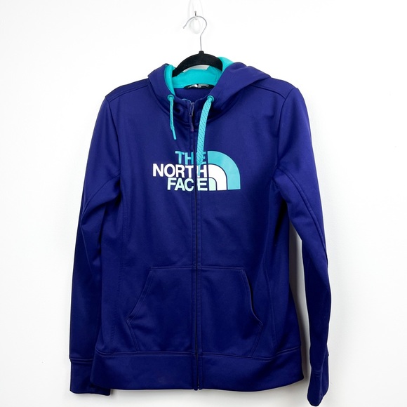 The North Face Tops - The North Face Purple Long Sleeve Womens Zip-Up Hoodie